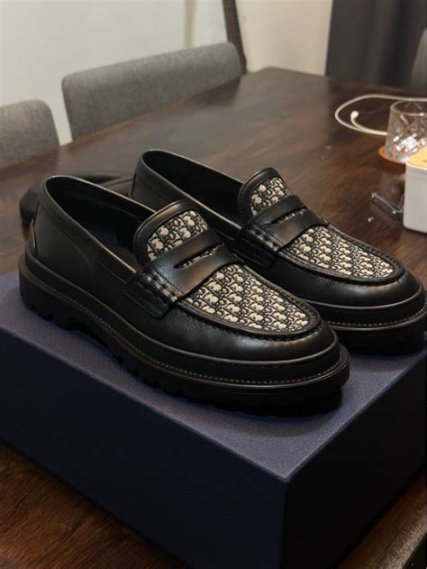 Dior Explorer Loafer Black Smooth Calfskin and Beige and Black 